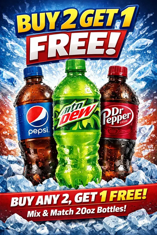 20 oz Pepsi drinks